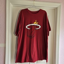 Camiseta masculina 2X algodão LeBron James #6 Miami Heat basquete NBA vermelha comprar usado  Enviando para Brazil