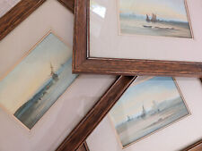 Set framed seascape for sale  EMSWORTH