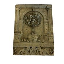 Placa de parede vintage 1999 CBK LTD aparência pedra azulejo resina árvore frutífera topiaria comprar usado  Enviando para Brazil