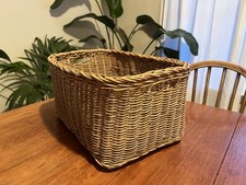 Vintage wicker basket for sale  LONDON