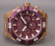 INVICTA Coalition Forces Masculino 50mm Aço Inoxidável Ouro Rosa Mostrador Roxo Claro V, usado comprar usado  Enviando para Brazil