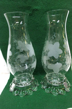candle globes 2 pair glass for sale  Peru