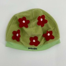 Gorro Pedoodles Meninas Verde Vermelho Floral Lã Elástico Conforto Tamanho Pequeno comprar usado  Enviando para Brazil