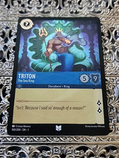 Disney Lorcana Triton “The Sea King” 160/204 Cold Foil First Chapter Holo comprar usado  Enviando para Brazil