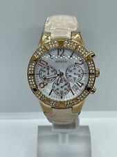 Relógio de pulso feminino Guess ouro rosa 41 mm cristal Swarovski cronógrafo comprar usado  Enviando para Brazil