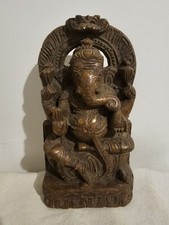 Old ganesha wooden usato  Mira