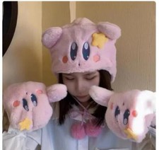 Kirby Anime Série Desenhos Animados Luvas Chapéu Pelúcia Fofo Macio Menina Presente de Férias comprar usado  Enviando para Brazil
