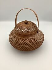 Vintage wicker lidded for sale  Granbury