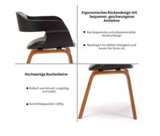 Moderner kunstlederstuhl gebraucht kaufen  Offenburg