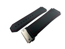 Pulseira de borracha de silicone 26 mm 29 mm preta/vermelha F1 compatível com fivela/fecho de relógio Hublot comprar usado  Enviando para Brazil