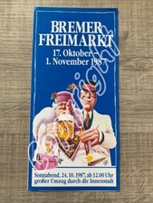 Werbeprospekt freimarkt bremen gebraucht kaufen  Pfaffenhofen a.d.Ilm