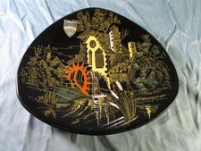 Assiette fond noir d'occasion  Saverdun