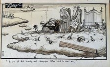 Original cartoon rigby for sale  PUDSEY