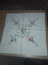 Vintage embroidered cushion for sale  SANDY