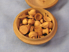SUPERB MINIATURA URNA COPO COLHER GARRAFA ANTIGA ÁRVORE FRUTAS MADEIRA COZINHA CONJUNTO E CAIXA comprar usado  Enviando para Brazil