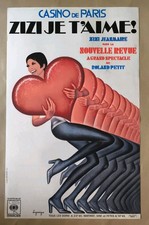 Zizi jeanmaire affiche d'occasion Zizi jeanmaire affiche d'occasion  Nogent-le-Roi