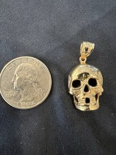 Colar com pingente de caveira de ouro 14k 3,5 G  comprar usado  Enviando para Brazil