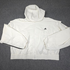 Jaqueta Adidas Feminina 2XLARGE Branca Quebra-Vento Manga Longa Logotipo Tamanho 2XL comprar usado  Enviando para Brazil