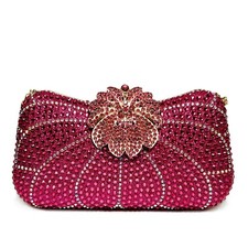 Bolsa de mão feminina vintage festa noturna strass rosa cristal casamento formatura bolsas comprar usado  Enviando para Brazil