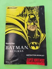 Batman Returns - Super Nintendo SNES - Apenas manual comprar usado  Enviando para Brazil