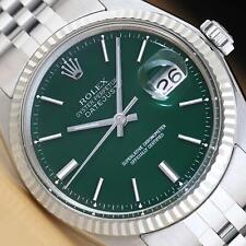 RELÓGIO MASCULINO ROLEX DATEJUST MOSTRADOR VERDE OURO BRANCO 18K com PULSEIRA JUBILAR comprar usado  Enviando para Brazil