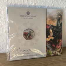 Hogwart Express 2022 UK 50p Kolor Brylant Nieobiegowa moneta Harry Potter na sprzedaż  Wysyłka do Poland