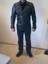 Leder biker jacke gebraucht kaufen  Berlin
