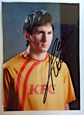 Messi autographed photo usato  Arpino