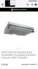 Cda cst61ss stainless for sale  YORK