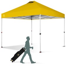 Barraca pop-up CROWN SHADES 10x10 pés dossel com 1 trava central, amarela (usada) comprar usado  Enviando para Brazil