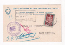 Regno 1929 cartolina usato  Sannicandro di Bari