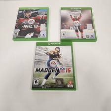 Pacote de jogos esportivos NHL 16 - NHL 18 - Madden NFL 15 (Microsoft Xbox One), usado comprar usado  Enviando para Brazil