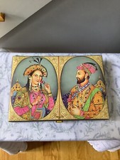 Usado, Caixa de joias rara mogol rei Shahjahan e rainha Mumtaz strass por Espelho comprar usado  Enviando para Brazil
