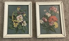 Vintage framed flower for sale  Kidder