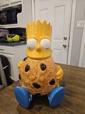 Jarro de biscoito de cerâmica vintage 1994 artesanato tesouro Bart Simpson comprar usado  Enviando para Brazil