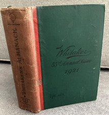 Whitaker almanack 53rd for sale  BURY ST. EDMUNDS