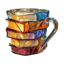 Painted book mug for sale  UK