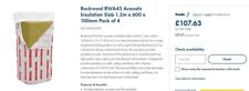 Rockwool insulation 1.2m for sale  LOUGHTON