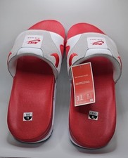 Usado, *Sandália Nike Air Max 1 Slide Chinelos Branca/Vermelha Universitária Masculina Tamanho 11 DH0295-103 comprar usado  Enviando para Brazil