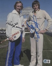 FOTO ASSINADA POR JIMMY CONNORS & ROD LAVER 8x10 certificado de autenticidade beckett bas tenis legends rara! comprar usado  Enviando para Brazil