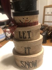 Snowman stackable nesting for sale  Newport
