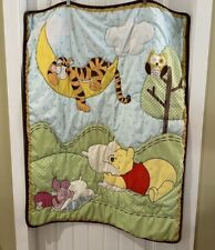 Cobertor de berço Disney Baby Winnie The Pooh verde azul amarelo tigre em excelente estado usado, usado comprar usado  Enviando para Brazil