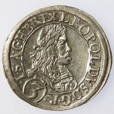 Austria kreuzer 1666 usato  Telese Terme