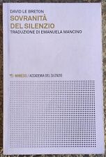 Sovranita del silenzio. usato  Torino