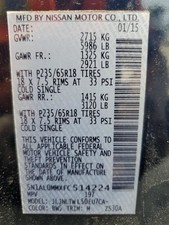 2015 infiniti qx60 for sale  Charles City