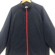 Jaqueta de golfe FJ FootJoy zíper completo acolchoada forrada azul marinho GG masculina comprar usado  Enviando para Brazil