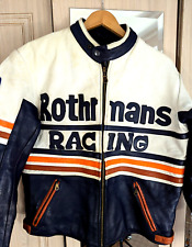 vintage leather racing jacket for sale  HULL