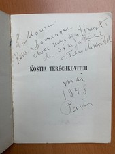 Kostia téréchkovitch autogra d'occasion  Bouxières-aux-Dames