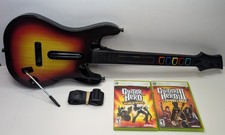 Pacote Guitar Hero World Tour Xbox 360, Guitar Hero 3 Legends of Rock testado comprar usado  Enviando para Brazil