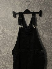 Ladies black dungarees for sale  SWANSEA